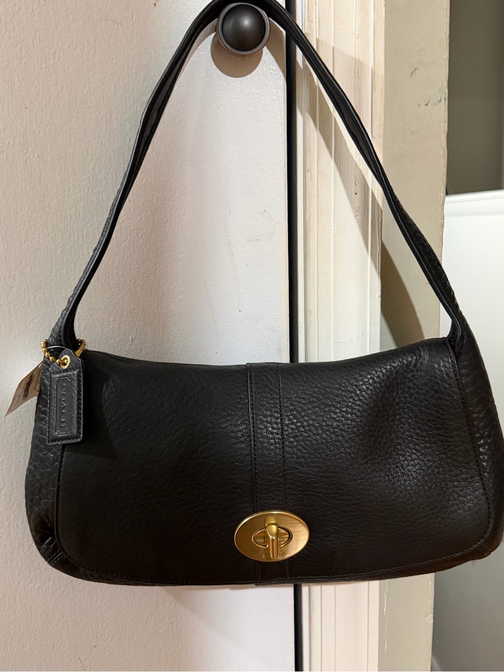 Authentic Coach Ergo Pebbled Leather Flap Shoulder Bag (Style #11614 dust bag in - Picture 11 of 16